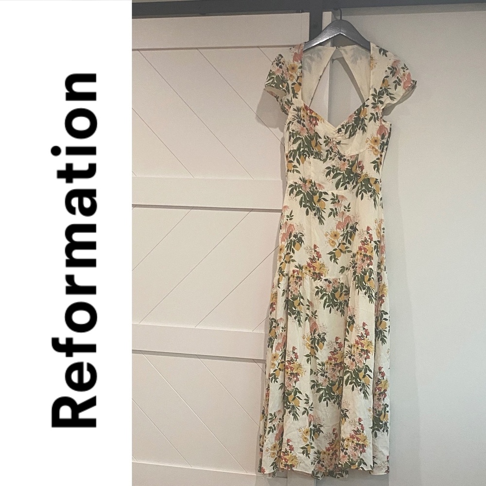 Reformation Runched Lemon Beauty